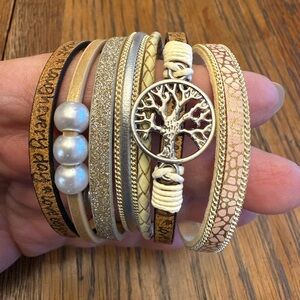 New Tree of Life Leather Wrap Bracelet